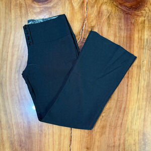 Vintage Y2K Lime Women's Pants 7 Low Rise Flare leg Polyester Dress Career L3-28